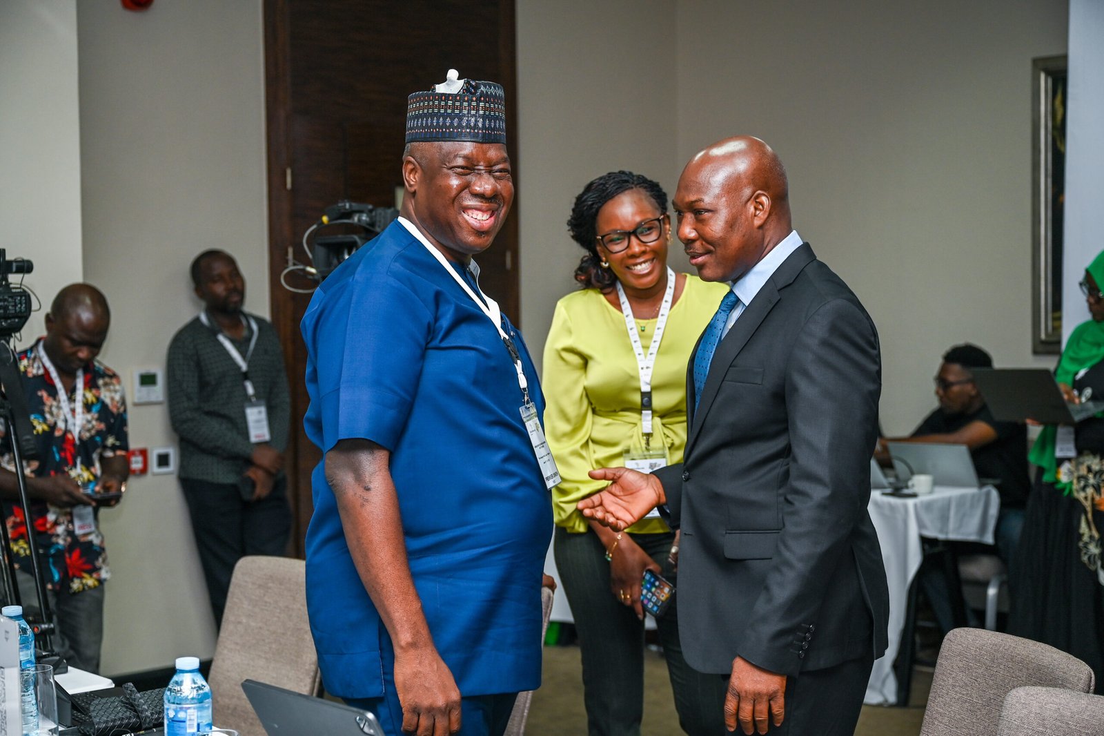 Premier Oiwoh, MD & CEO, NIBSS, Jacqueline Jumah, Director, Advocacy & Partnerships, AfricaNenda, and @680195857